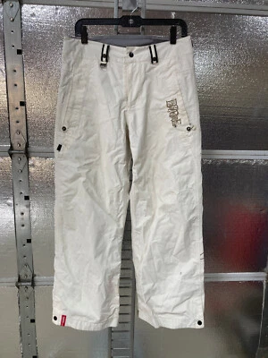 Pantalones de snowboard Bonfire - para mujer pequeños - blancos - esquí invierno nieve Foto 1 de 4