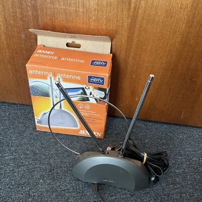 Jensen Antenna for HDTV Digital TV with 2 Hookup Cables *Never Used* - Image 1 of 4