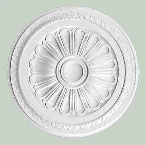 Orac Decor R14 Rosone Forma Fiore Floreale Classico Poliuretano Bianco Ø33 H3 cm - Imagen 1 de 2