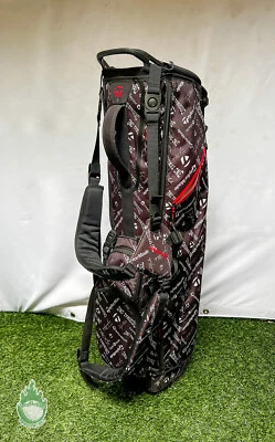 Bolsa de golf Taylormade Original One Stand Carry 5 vías usada negra/roja sin capucha para lluvia Foto 1 de 4