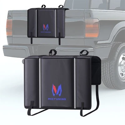 MICTUNING 2-Bike Puerta Trasera Almohadilla Pickup 25" Camión Cama Puerta Trasera Almohadilla Protector Cubierta Foto 1 de 4