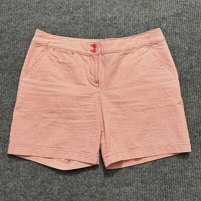 Pantalones Cortos Tommy Bahama Mujer Talla 10 Rojo Rayas Informales Elastizados tiro Medio Foto 1 de 4