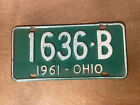 1961 Ohio License Plate # 1636-B