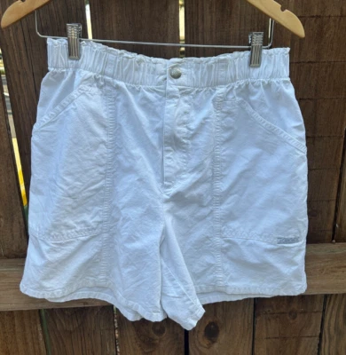 Bermudas Cherokee vintage años 80 cintura alta 10 cintura elástica mamá blancas Foto 1 de 4