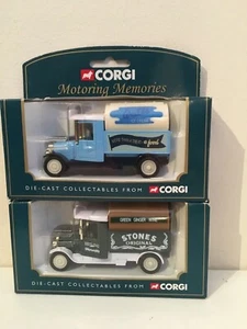 Corgi Motoring Memories 61220 - Comestibles de colección - Paredes y piedras x2 furgonetas - Imagen 1 de 4
