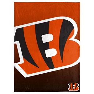 FOCO NFL Cincinnati Bengals Gradient Micro Raschel Throw Blanket, 50 x 60 - Picture 1 of 4