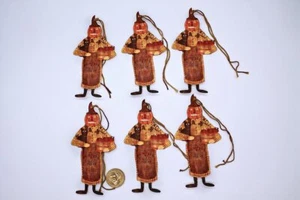6~Primitive~Fall~Autumn~Fussy Cut~Scarecrow~Linen Cardstock~Gift~Hang~Tags - Picture 1 of 1