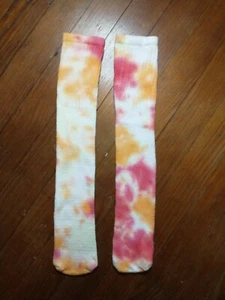 Handmade Custom Tie Dyed Unisex Crew Socks Size 6-12 - Picture 1 of 2