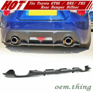 Fit FOR SUBARU BRZ Scion FR-S TOYOTA GT86 Rear Bumper Diffuser Unpainted - Picture 1 of 5