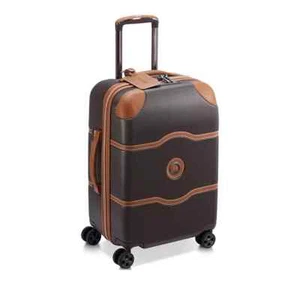 Delsey Brown Polycarbonate Chatelet Air 2.0 21" Large Carry-On Spinner B1162 - Picture 1 of 19