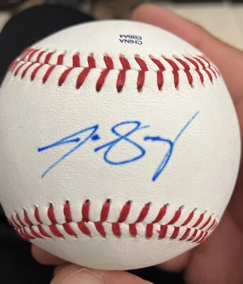 Texas Rangers Colorado Rockies Jon Gray Signed MiLB Ball MLB - Image 1 of 4