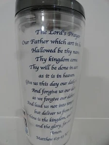 The Lord Prayer And Psalm 23 Tritan Tuff 16 oz Tumbler Made In USA - Picture 1 of 6
