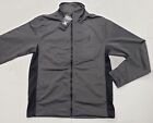 New With Tag Nwt Mens Spyder Polar Grey Full Zip Polyester Track Jacket M