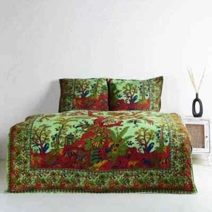 Tree of Life Quilt Cover Hippie Bedding Size Duvet Doona Cover Boho Bedding Set - Picture 1 of 5