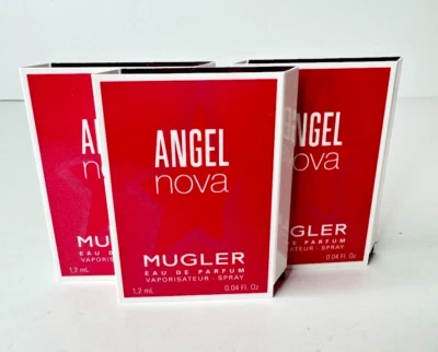 THIERRY MUGLER ANGEL NOVA EDP 1.2ml .04fl oz x 3 PERFUME SPRAY SAMPLES - Image 1 of 4