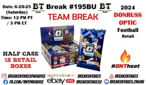 BALTIMORE RAVENS 2024 Panini Donruss Optic vendita al dettaglio 12 BOX Break #195BU - Foto 1 di 1