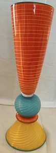 BRUCE PIZZICHILLO DARI GORDON STUDIO GLASS SCULTURE MONUMENTAL POSTMODERN VASE - Picture 1 of 15
