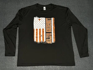 Texas Longhorns Size XL Black Long Sleeve Graphic T-Shirt Longhorn Nation - Picture 1 of 7