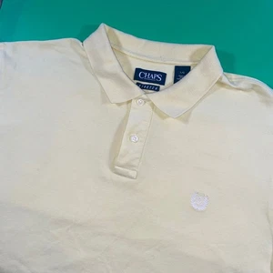 Camisa Polo Chaps Para Hombre L/G Grande Amarilla Elastizada Manga Corta Informal - Imagen 1 de 6