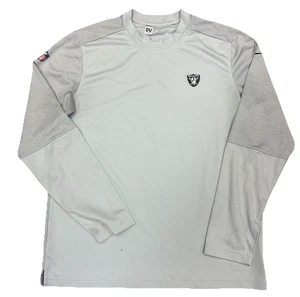 TEAM ISSUED LAS VEGAS RAIDERS NIKE GREY LONG SLEEVE SHIRT GAME USED L (24) - Picture 1 of 5