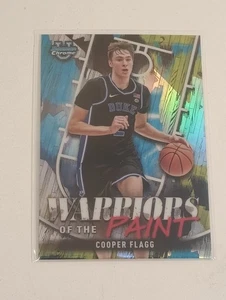Cooper Flagg 2023-24 Bowman U Chrome Basketball Refractor WP-7 Warriors Of Paint - Picture 1 of 7