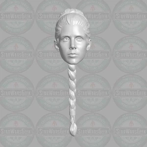 Slave Leia custom head for 1:18 1:10 1:12 1:6 Star Wars action figures - Picture 1 of 1