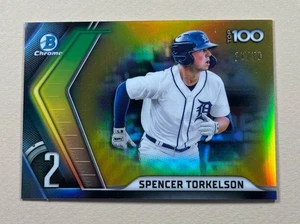 Spencer Torkelson - 2022 Bowman Chrome - Top 100 - GOLD /50 - Tigers - Picture 1 of 2