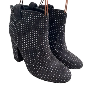 Laurence Dacade Pete boots FR 36.5 US womens 5.5 gray suede studded short ankle - Picture 1 of 13