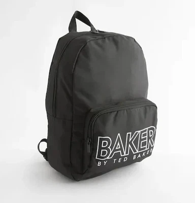 Baker by Ted Baker school uni work Black Backpack NEW WITH TAGS