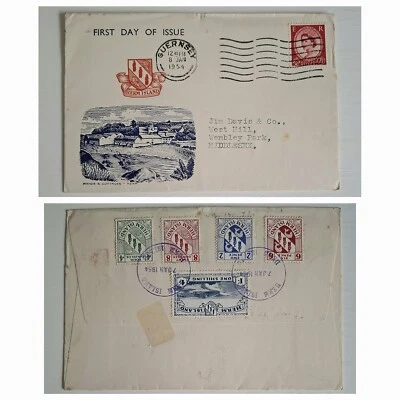 1954 Herm Island stamps on illustrated - Image 1 of 3