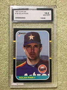 Donruss Nolan Ryan 1987 #138 Houston Astros graduado AGS 10 GEMAS COMO NUEVO - Imagen 1 de 2