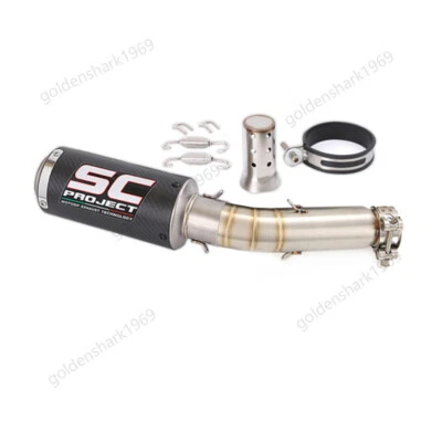 Sistema de escape negro silenciador puntas de tubo CBR500R 2013-2019 para Honda CB500X CB500F Foto 1 de 4