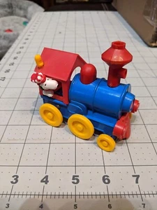 Aviva Snoopy Woodstock Die-Cast Metall Spielzeug, Zug Lok, 1975 B3 - Bild 1 von 5