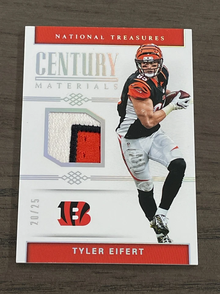 2017 National Treasures Century Materials Silver Tyler Eifert #84 Bengals /25 - Image 1 of 2