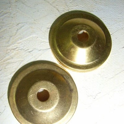 Abstandhalter Blende  2 Stück aus Messing für Möbelknäufe Zubehör gold - Bild 1 von 2