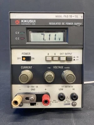 KIKUSUI PAB18-1A REGULATED DC POWER SUPPLY [8008] - Image 1 of 4