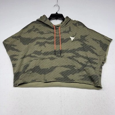 Suéter Under Armour Mujer Extra Grande Verde Camuflaje Bull Poncho Corto Gimnasio Pullover Foto 1 de 4