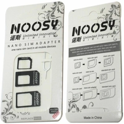 SIM Card Adapter Nano to MICRO Standard SIM Adapter Converter For iPhone Samsung - Image 1 of 4