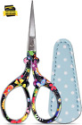 Sewing Scissors Sharp Embroidery Crafting Threading Scissors With Leather Scisso