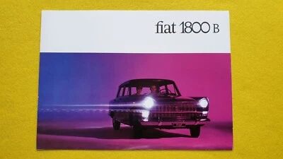 Fiat 1800 B 1800B 1.8 saloon station wagon car brochure catalogue 1963 MINT P - Image 1 of 4