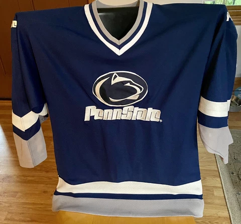 Vintage 90s Starter PENN STATE Nittany Lions Hockey Stitched Throwback Jersey M Cover