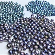 Teardrop Half drilled Real freshwater pearl loose beads jewelry marking supply 