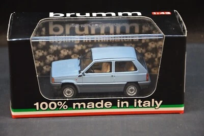 BRUMM 1/43 FIAT PANDA 34 1A SERIE EXPORT 1980 AZZURRO BAHIA R392 DIE CAST MODEL - Immagine 1 di 3