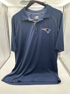 New England Patriots NFL Dri-Fit Blau Kurzarm Golf Polo Erwachsene Größe XL - Bild 1 von 7