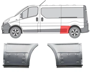 Für Renault Trafic 2001-2014 Heckbogen Reparaturblech Set / L+R - Bild 1 von 4