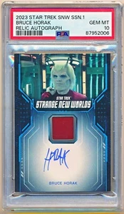 Star Trek Strange New Worlds Season 1 Bruce Horak Relic Autograph PSA 10 - QTY - Picture 1 of 2