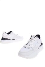 RRP€535 TOD'S Leather & Mesh Sneakers EU 39 UK 6 US 9 Thick Sole Made in Italy