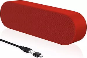 PC Computer Lautsprecher Soundbar Laptop 5W Monitor Boxen Box USB Rot B333 - Bild 1 von 6