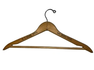 Vintage U.S. Grant Hotel San Diego CA Wooden Clothes Pant Suit Hanger - Picture 1 of 4