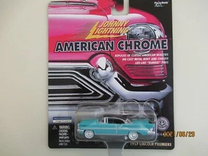 1:64 Johnny Lightning American Chrome 1957 Lincoln Premiere green - Picture 1 of 2